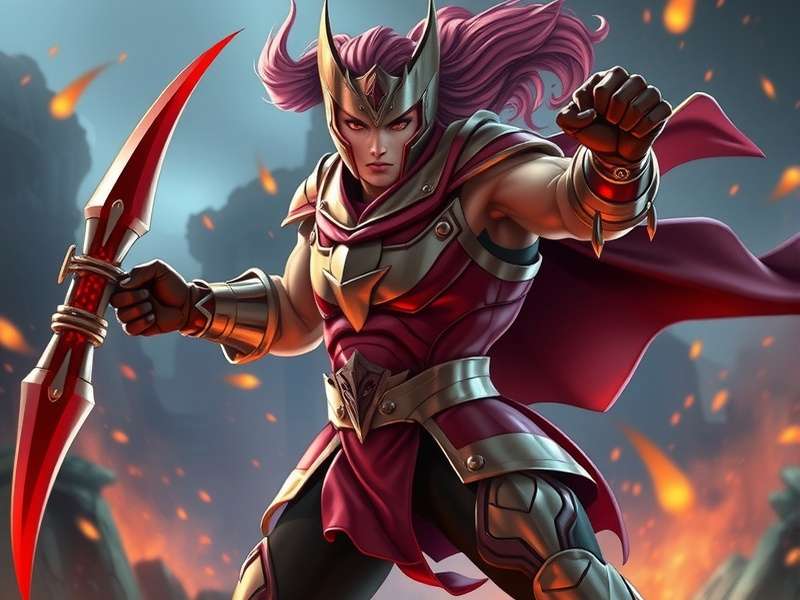 Fierce Mace Avenger hero character in action